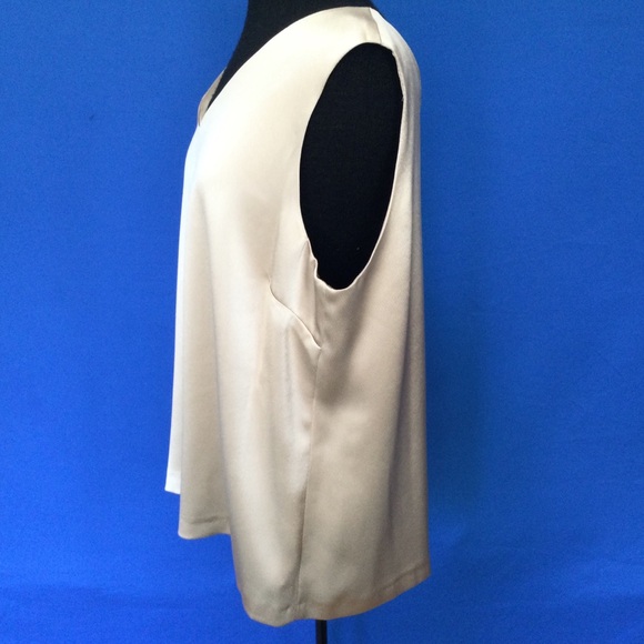 Jax Vintage Size 18 Gold Shell Tank Top Sleeveless Blouse Gold - Picture 3 of 13